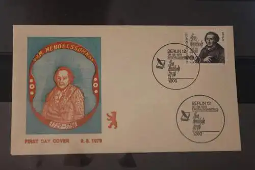 Berlin 1979.; FDC M. Mendelssohn;  MiNr. 601