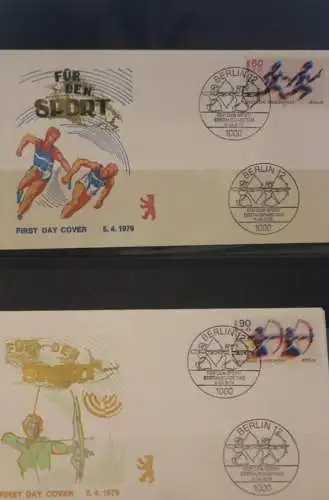 Berlin 1979.; FDC Sporthilfe;  MiNr. 596-97