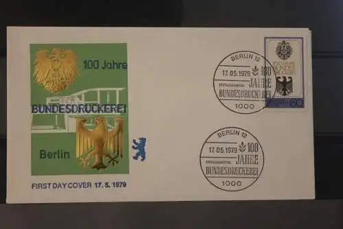 Berlin 1979.; FDC Bundesdruckerei;  MiNr. 598