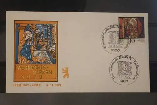 Berlin 1979.; FDC Weihnachtsmarken;  MiNr. 613