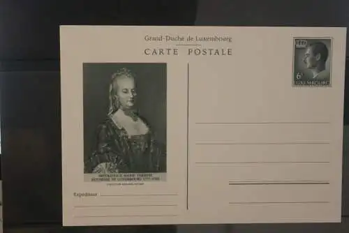 Luxemburg; vmtl. 1980; Postkarte 6 F.; Marie Therese; ungebraucht