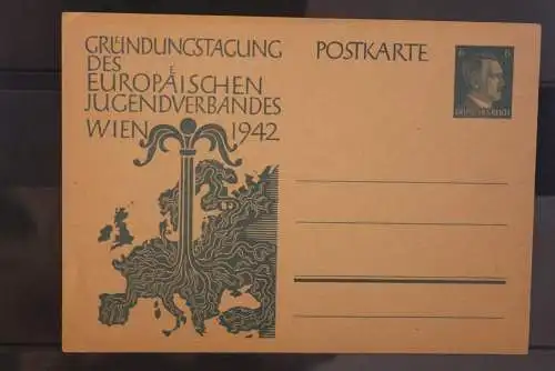 Deutsches Reich 1942; Europäischer Jugendverband Wien; P309; ungebraucht