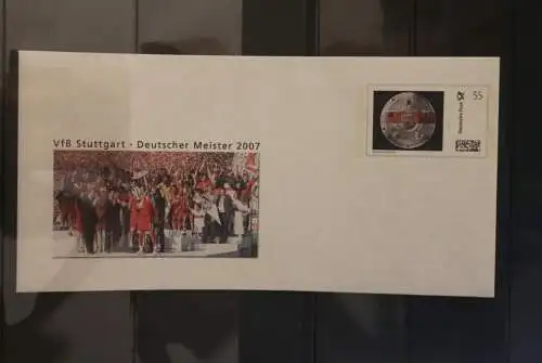 Deutschland 2007; Plusbrief "VfB Stuttgart - Deutscher Meister 2007; ungebraucht