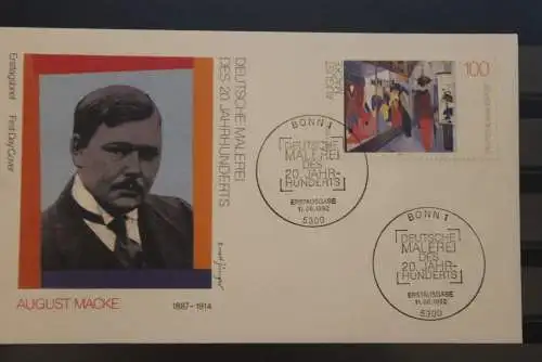 Deutschland 1992; Künstler-FDC, Deutsche Malerei; MiNr. 1617-19; 3 FDC