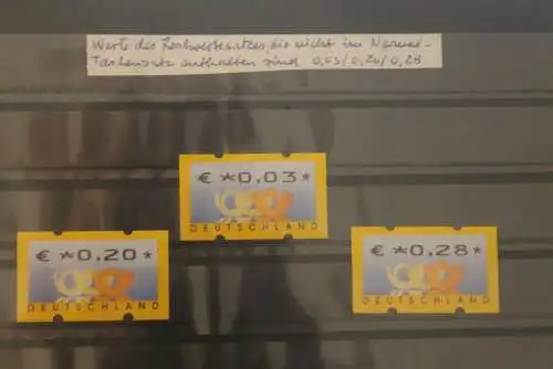 Deutschland 2002; ATM 4.1; Nicht im Restwertesatz enthaltene Werte; MNH