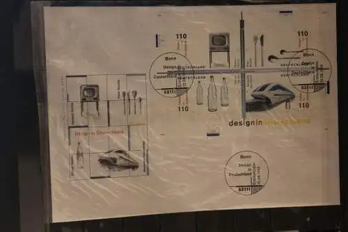 Deutschland 1999; Blockausgabe Design in Deutschland; FDC Block 50