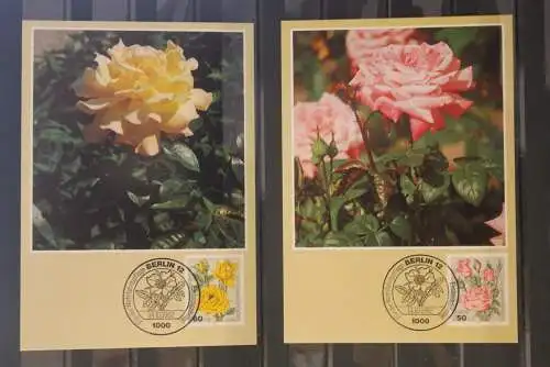 Berlin 1982; Wohlfahrt: Gartenrosen, Rosen, 4 MC; MiNr. 680-83