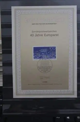 Deutschland  ETB 17/1989; 40 Jahre Europarat; MiNr.1422