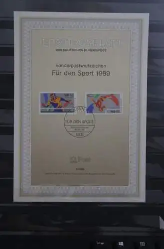 Deutschland   ETB  8/1989; Für den Sport; MiNr.1408-09