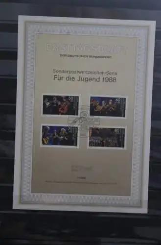 Berlin ETB 7/1988; MiNr. 807-10; Jugend: "Jugend musiziert"; Musik