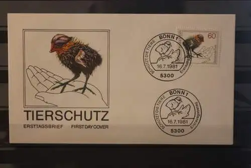 Deutschland  1981; Künstler-FDC: Tierschutz; MiNr. 1102