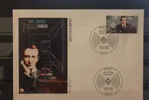 Deutschland  1995; Künstler-FDC:100 Jahre Radio;  MiNr. 1803