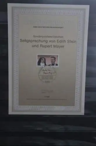 Deutschland  ETB 5/1988;Seligsprechung Edith Stein und Rupert Mayer