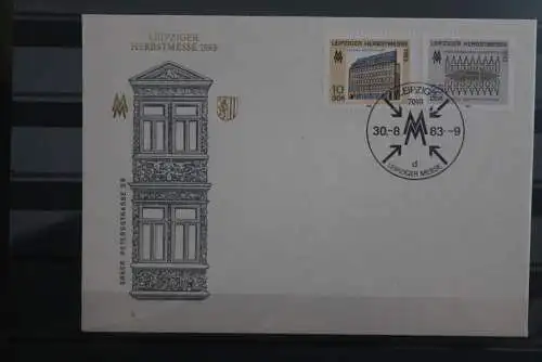 DDR 1983; Leipziger Messe; FDC;  ESST Stempel d