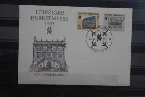 DDR 1983; Leipziger Messe; FDC; FDC-Karte; ESST Messeflughafen, rar