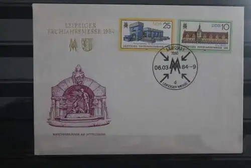 DDR 1984; Leipziger Messe; FDC; ESST; d