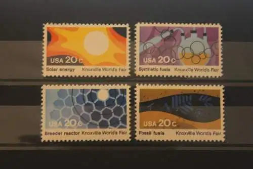 U.S.A. 1982; Weltausstellung; kompletter Satz 4 x 20 C.; MNH, MiNr. 1585-88