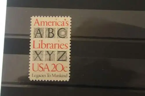 U.S.A. 1982; Büchereien 20 C.; MNH, MiNr. 1595