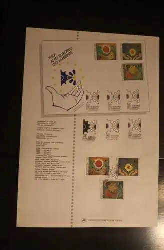 Portugal  Europäisches Jahr der Umwelt 1987; ETB, Ersttagsblatt; MiNr. 1717-19