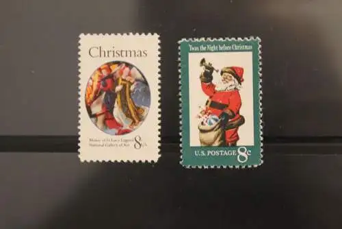 USA  1972, Weihnachten, MiNr 1087-88, MNH