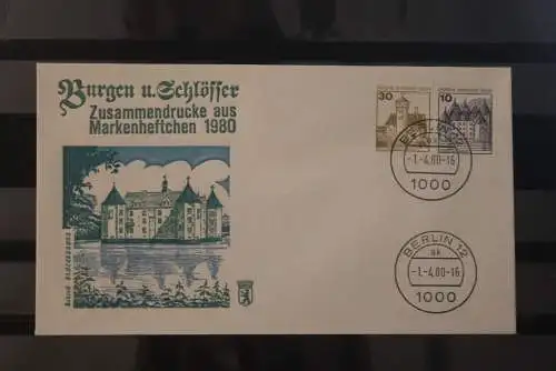 Berlin 1980; Burgen und Schlösser; ZD 30 + 10; oben geschnitten