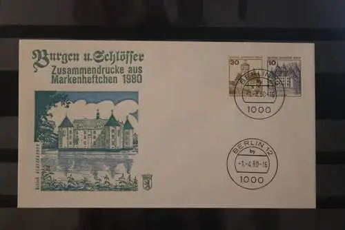 Berlin 1980; Burgen und Schlösser; ZD 30 + 10; unten geschnitten