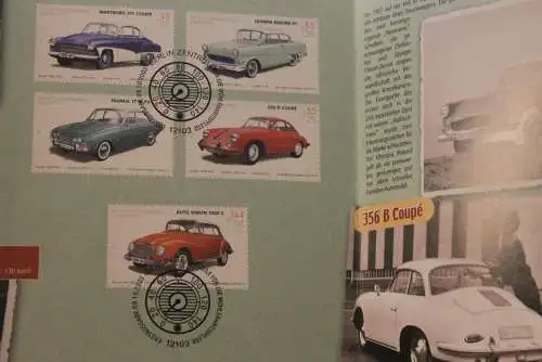 Deutsche Kultautomobile 2; Erinnerungsblatt; Gedenkblatt der Deutsche Post 2003