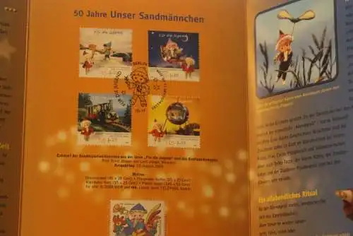 Unser Sandmännchen; Erinnerungsblatt; Gedenkblatt der Deutsche Post 2009