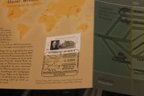 Dinosaurier; Erinnerungsblatt; Gedenkblatt der Deutsche Post 2008