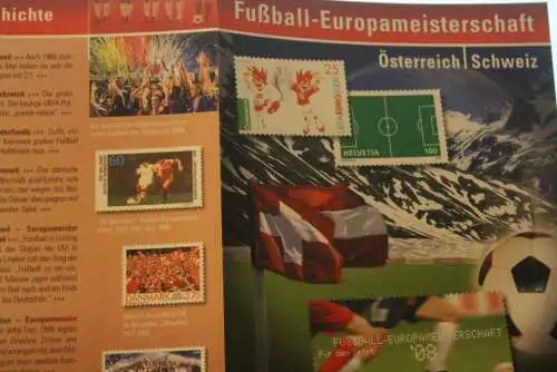 Fußball-EM Österreich-Schweiz 2008; Erinnerungsblatt; Gedenkblatt der Deutsche Post 2008