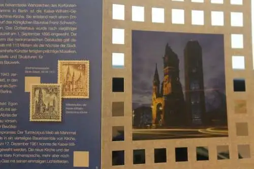 50 Jahre Kaiser-Wilhelm-Gedächtnis-Kirche; Gedenkblatt der Deutsche Post 2011