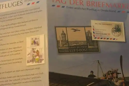 Tag der Briefmarke:1. Postflug; Erinnerungsblatt; Gedenkblatt der Deutsche Post 2012