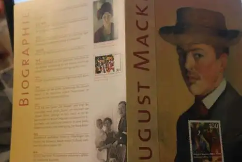 August Macke; Erinnerungsblatt; Gedenkblatt der Deutsche Post 2014