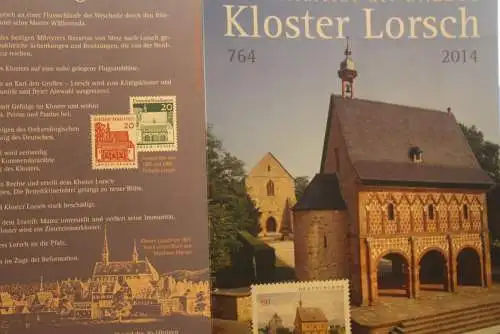 Kloster Lorsch Weltkulturerbe der UNESCO; Erinnerungsblatt; Gedenkblatt der Deutsche Post 2014