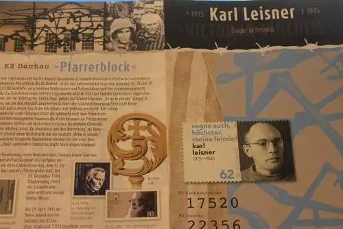 Karl Leisner; Erinnerungsblatt; Gedenkblatt der Deutsche Post 2015