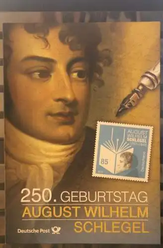 250. Geburtstag August W. Schlegel; Erinnerungsblatt; Gedenkblatt der Deutsche Post 2017