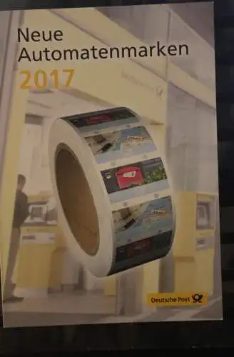 Neue Automatenmarken; Erinnerungsblatt; Gedenkblatt der Deutsche Post 2017