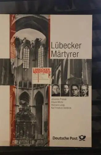 Lübecker Märtyrer; Erinnerungsblatt; Gedenkblatt der Deutsche Post 2018