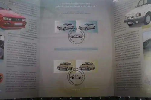 Klassische Deutsche Automobile (III); Erinnerungsblatt; Gedenkblatt der Deutsche Post 2018