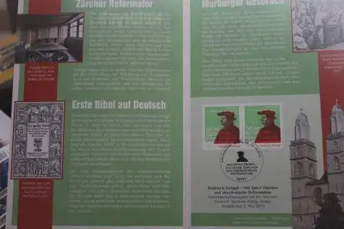 Huldrych Zwingli; Erinnerungsblatt; Gedenkblatt der Deutsche Post 2019