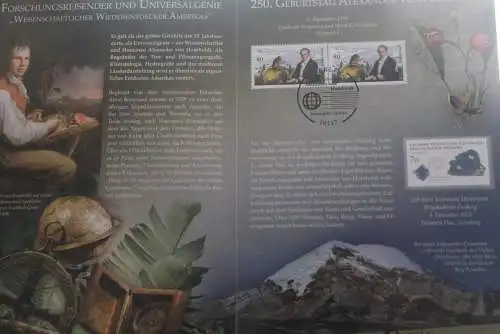 Alexander von Humboldt; Erinnerungsblatt; Gedenkblatt der Deutsche Post 2019