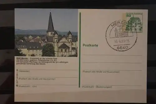 Deutschland 1983; Bildpostkarte Merzig; SST Merzig