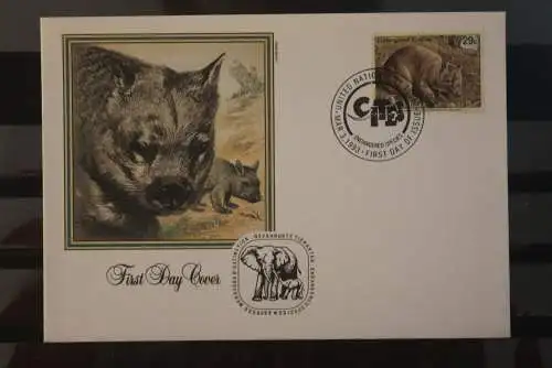 UN Wien 1993; FDC Wombat