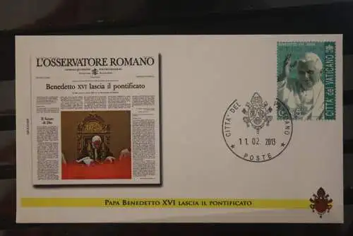 Vatican 2013; Papst Benedikt XVI., Gedenkbrief