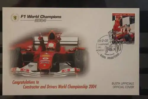 San Marin0 2005; Michael Schumacher, offizieller Ferrari-FDC