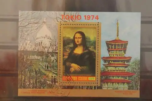 Guinea Ecatorial 1974; Tokio 1974, Block, gestempelt