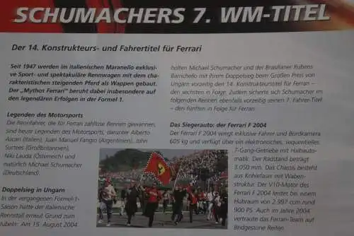 Michael Schumacher Gedenkblatt mit San Marino Kleinbogen; MNH