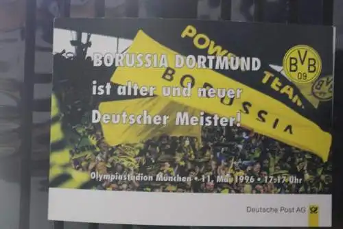 Deutschland 1995/1996; Erinnerungsblatt der Post: BVB 09 - Alter und Neuer Fußballmeister