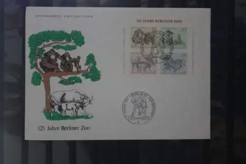 Berlin 1969; Zoo-Block auf FDC; MiNr. Block 2