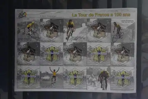 Frankreich 2003; Kleinbogen 100 Jahre Tour de France, MiNr. 3724-25; MNH